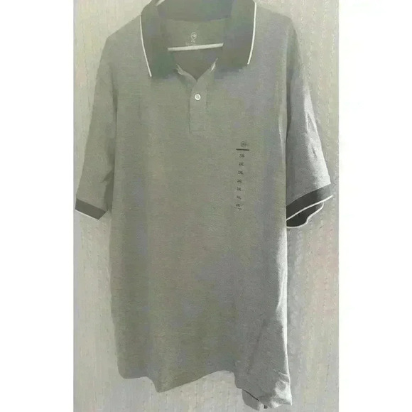 HB DXL Men's Size 2XL Light Green Cotton Classic Short Sleeve Polo Shirt NWT - Picture 3 of 4